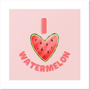 I love watermelons! Posters and Art